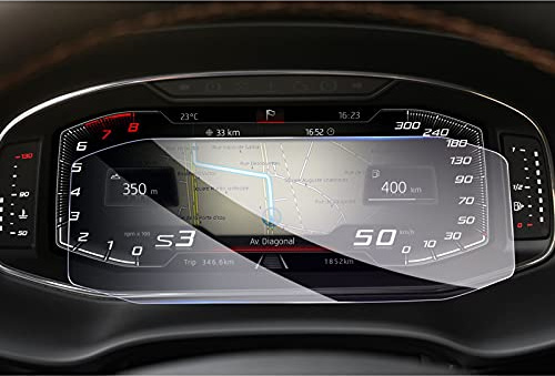 GAFAT 10.25 Protecteur d'écran en verre trempé pour cockpit numérique, résistant aux rayures 9H, pour Seata Tarraco/Ateca/Leon MK4/Cupra Formentor/Ibiza Arona 2020-2022 2023