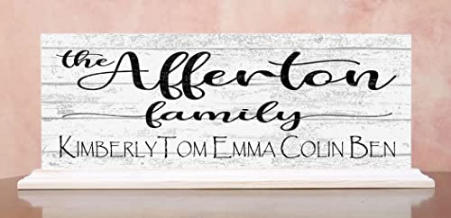 Custom Family Name Sign with Parent's & Children's Names Personalized Welcome Home Décor