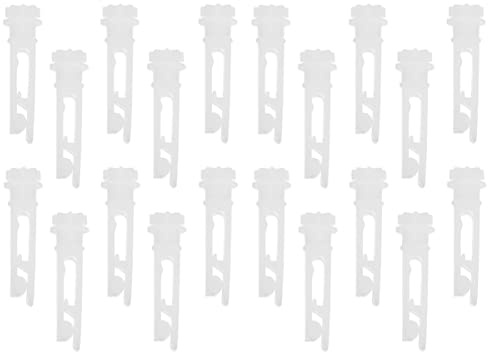 EXCEART 20Stkrollo Er Clips Lamellen Lamellen Stiele Träger Laschen für Halterung Kupplungsbeschlag Fensterstiel Befestigungen Seitenbefestigungen Kette Beschattung Zubehör System