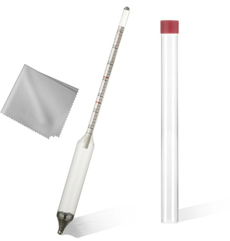 Maple Syrup Hydrometer, Baume and Brix Scale, Maple Syrup Density Kit Syrup Hydrometer for Measure Sugar and Moisture Content (Density) of Boiled Sap