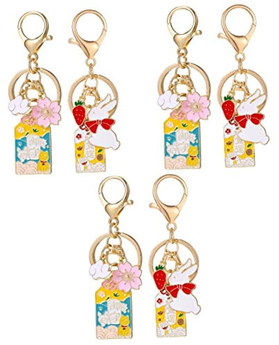 Tofficu 3er-Set Schlüsselanhänger Für Kawaii Daisy Schlüsselanhänger Legierung Schlüsselanhänger Taschenanhänger Schlüsselanhänger 2 Stück * 3