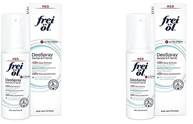 frei öl MED DeoSpray, Deodorant ultra fresh, 48h Deo-Schutz, reguliert die Schweißbildung, vegan und leicht kühlend, 100 ml (Packung mit 2)