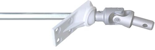 Sortie de caisson - 6 pans de 7 - Diamètre 12 mm - Angle 45° - Couple max 5 Nm - Passe caisson sortie de coffre - Guide déporté articulation - Longueur 300 mm - Pour store et volets roulants - Geiger