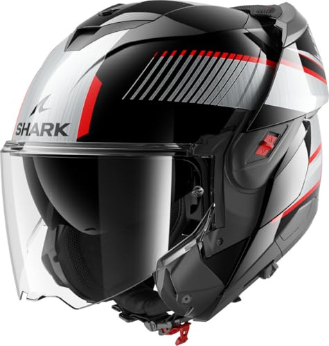 SHARK, Modularer Motorradhelm OXO SIKTER Black Chrome Silver Kus