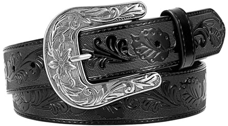 Beltroad - Ceinture vintage western avec boucle pour femmes et hommes, ceinture cowgirl cowboy pour hommes et femmes - Une ceinture western solennelle en cadeau, （120CM）Passend zur Taille：93cm -102cm
