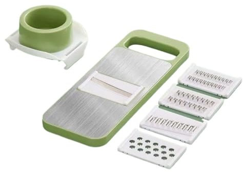 Cortador de verduras, frutas, patatas, pelador, cubitor, picador, rallador, cortador de verduras 5 en 1