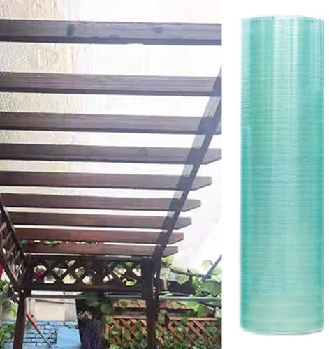 QRZCZXNP Transparente Polycarbonat-Dachplatte, 2 mm dick, Tageslichtplatten für Garten und Gewächshaus, isoliert und stoßfest, Allwetter-Außenabdeckung (0,8 m x 5 m)
