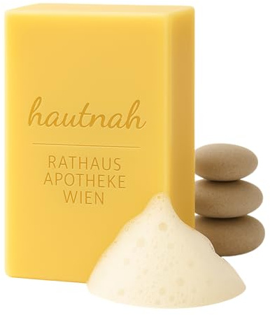 RATHAUS APOTHEKE WIEN Naturseife hautnah – 1200 g Block – Handgesiedet, 15 % überfettet – Ohne Duft & Farbstoffe – Vegan & plastikfrei – Für sensible Haut & Minimalisten (Block)