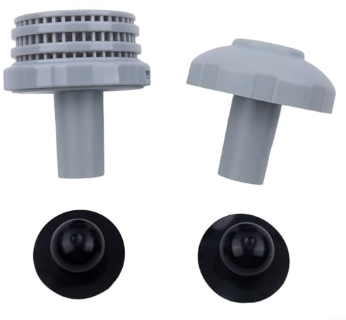 Kit ugelli di ingresso da 32 mm per piscine fuori terra Intex, con filtro e accessori essenziali (nero)