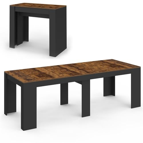 IDMarket - Table Console Extensible Orlando 10 Personnes 235 cm