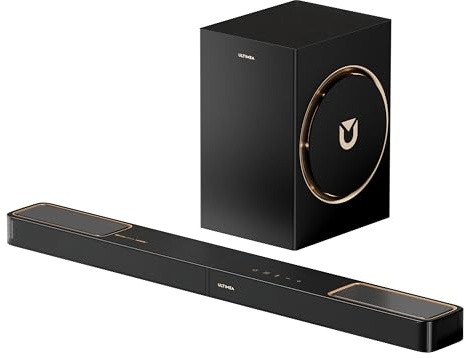 ULTIMEA 3.1.2ch Soundbar with 6.5 Subwoofer, Sound bar for TV, Dolby Atmos Soundbar, Surround Sound System for Home Theater, Bluetooth 5.4, HDMI eARC, Skywave F30 Boom