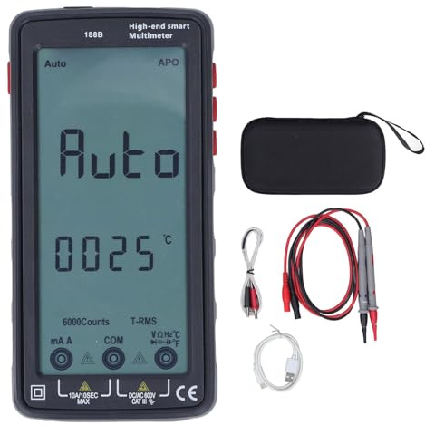 Multimètre USB WIFI, affichage numérique, tension, température, résistance, courant, capacité, voltmètre, ampèremètre avec NCV, mesure sans pour diagnostics électriques