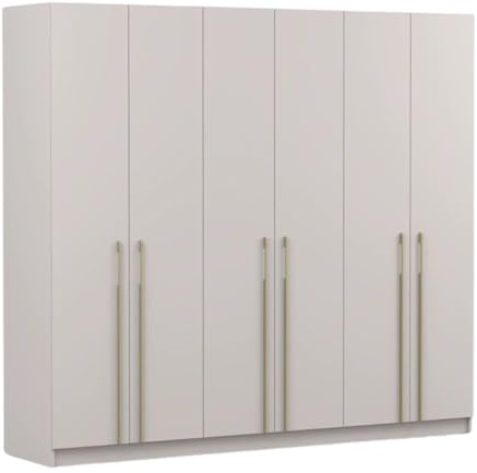 Fabryka Mebli Idźczak Kleiderschrank Drehtürenschrank, 6 Türen 57×230×210 cm, Laminat 16 mm mit ABS-Kante, Zwei Kleiderstangen Einlegeböden, Stauraum, Schlafzimmerschrank - Imoebel24