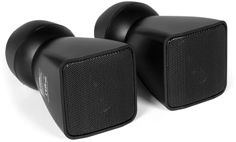 Power Dynamics BSX30B Wandlautsprecher Set Schwarz - 2X Passive Lautsprecher Boxen mit Wandhalterung - 100V & 8 Ohm Satelliten Lautsprecher für Gastro, Büro & Stereoanlage - Klein & Kompakt - 30 Watt