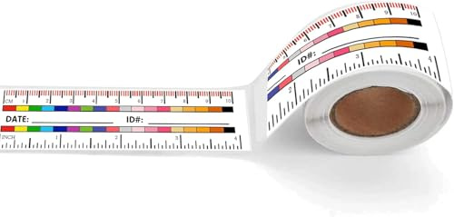 100pcs Wound Measurement Tools Stickers Wound Measuring Roll Tape | Self-Adhesive Wound Measuring Tape Medical Ruler Body Measuring Tool for Pressure Clinics Home Wound Care