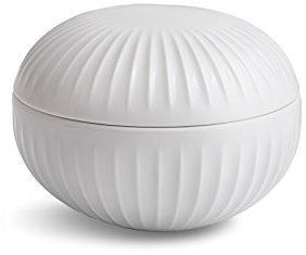 Kähler Bonbonniere Ø12 cm Hammershøi Dekoration dänisches Design, Weiss