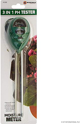 3 in 1 Soil Ph Tester Moisture Meter - 3 Way Moist Light Test Tool Gardening | Testing, Light, Ph Meter for Garden Plants Lawn Farm Multi Purpose | Durable