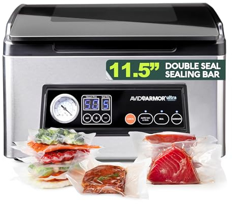 Avid Armor Ultra Series USV32: Premium Chamber Vacuum Sealer Machine High-Performance Vacuum Chamber Sealer for Professional and Home Use, Ideal Commercial Vacuum Sealer Machine for Food Preservation