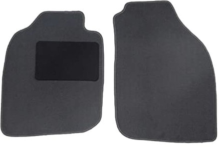 Fußmatten passend für Opel Tigra Twintop Typ X04 (Baujahr 2004-2009), Deluxe grau | 2-TLG | Umrandung schwarz