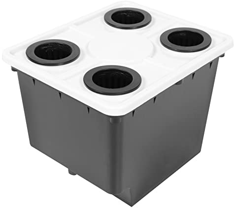 Happyyami Air Plants Air Plants Hydroponic System Growing Kit Hydroponic Grow Box Plant Starter Bucket for Greenhouse Soilless Vegetables Fruits Cultivation Bucket Glass Containers Glass Containers