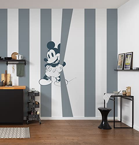 Komar Vlies Fototapete - Vlies Fototapete Mickey Offbeat - Größe 200 x 250 cm (Breite x Höhe) - Disney, Kinderzimmer, Kindertapete, Tapete