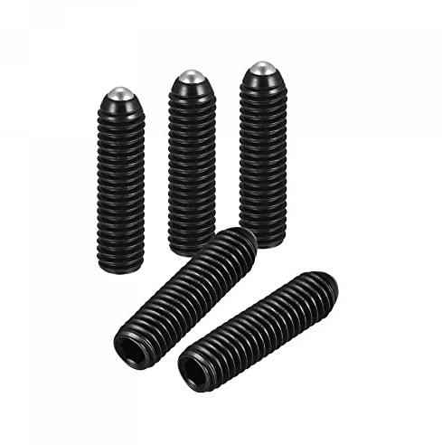sourcing map Kugelkopf-Setschrauben, 10 Stück M6 x 25 mm Hartstahl, metrische Feder, Innensechskant, Gewindestift