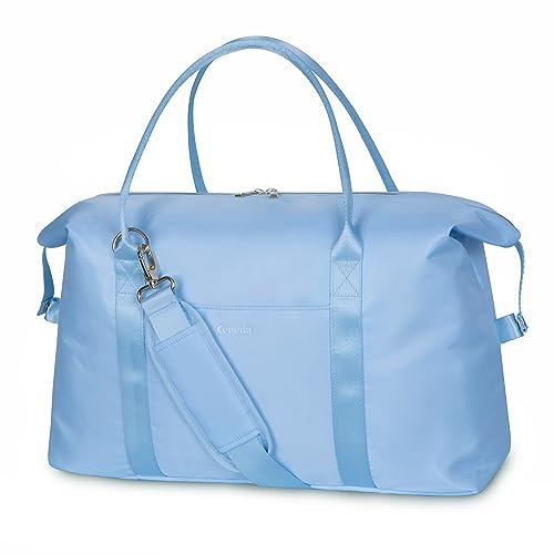 Ceneda Large Cooler Bag 30L Lunch Bag Insulated Portable Food Cool Bag Picnic Bag Keep Warm and Cold Leakproof with Shoulder Straps Multiple Pockets for Travel, BBQ, Camping(Light Blue)
