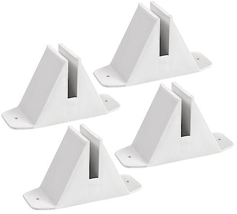 CIMAXIC 4 Stück Gartenzaunsockel Aus Kunststoff Stabiler Zaunständer Für Kleine Zäune Für Garten Und Grünflächen Einfach Zu Montieren Langlebig Und Sicher Geeignet Für Selbstgemacht