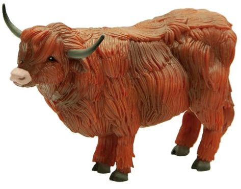 Bullyland - Schottisches Hochlandrind, perfekt als Spielzeug Figur, Dekoration und kleines Geschenk für Kinder ab 3 Jahren und Sammler, detailgetreue 10,7 cm Tier Spiel und Sammelfigur, 62445