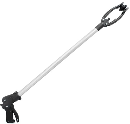 WOLFPACK LINEA PROFESIONAL Pinza Coger Objetos 88 cm De Aluminio con Ventosas y Seguro De Bloqueo