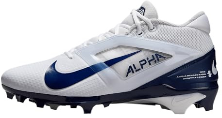 Nike Alpha Menace 4 Elite Football Cleats (FD7036-600, University Red/Team Red/Black/White)