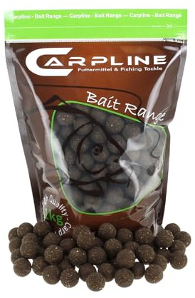 Carpline24 Premium Boilies Halibut Thunfisch - 1 kg - 16 mm - Karpfenköder zum Angeln, Futterboilies zum Anfüttern von Karpfen, Carp Baits, Angelfutter mit Lockstoff