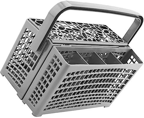 BEBEMOKO Cesta Para Cubiertos Del Lavavajillas Compatible, Cesta Pequeña De Plástico Resistente, Soporte Para Utensilios y Palillos, Accesorios Para Lavavajillas
