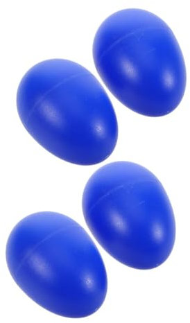 TOYANDONA Blaue Eierrasseln Maracas Aus Kunststoff Für Kinder Osterei Shaker Satz Zum Musizieren Zur Der Motorik Und Hörentwicklung Kindersicher Nbsp