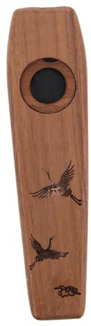 JOINPAYA Kazoo Klassisches Hölzernes Musikinstrument mit Vielseitiger Nutzung und Hoher Haltbarkeit für Soloauftritte und Musikbegleitung