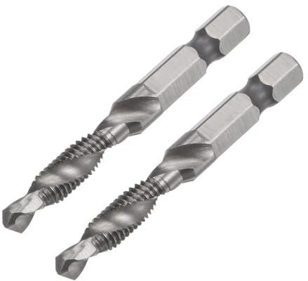 AzureRay Gewindeschneider Set, Solid Gewindebohrer, Hochwertiger Stahl (M6)