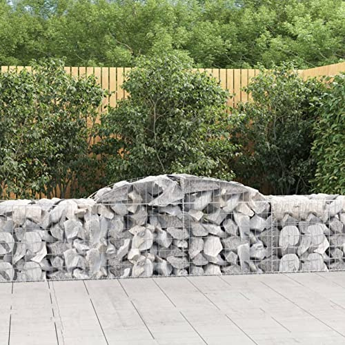 Metal Gabion Baskets for Stone, 13 Pack, 300x50x60/80 cm, Galvanized Steel, Durable Garden Fencing & Landscaping Solutions, Heavy-Duty Wire Cages
