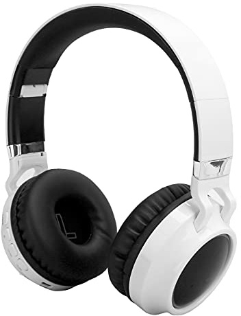 Elprico Affioraggio da Gioco Wireless con Microfono, Cuffie Bluetooth 5.0 su Orecchio con Luci a LED, Suono Stereo, Batteria da 22h, modalità Cablata da 3,5 Mm per PC, Laptop