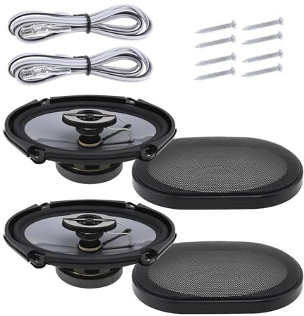 Wdbild Alta sensibilità 91dB HiFi Car Altoparlanti 50W coassiale Stereo con bassi potenti e croccanti alti ampie gamme di frequenza ampia gamma di frequenza