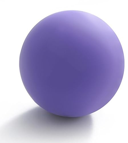 ZJchao Massageboll, Yoga-fasciaboll i Gummi för Muskelavslappning, med Bärbar Design för Helkroppsmassage, Kontorsresor Hemma (Purpur)