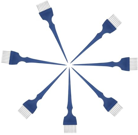 Pincel Teñir de Piezas Fibra 7 para Plástico el Cabello | Herramienta Práctica para Coloración y Peluquería, Color Aleatorio, Fácil de Limpiar y Usar, Set