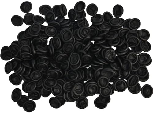 fKiZanthene Lot de 100 protège-doigts noirs en latex naturel pour la manipulation, le nettoyage et les travaux manuels à la maison, à l'atelier ou à l'extérieur