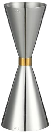 Misurino da cocktail a cono Jigger Cocktail Bar in acciaio inossidabile Misure Strumenti da bar Accessori(Silver 60 90ml)