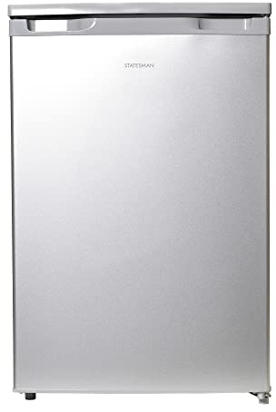 Statesman U355S Under Counter Freezer, 55cm, 86 Litres, 3 Large Capacity Storage Drawers, 4* Freezer, Reversible door, Adjustable Feet, Energy efficient, Silver