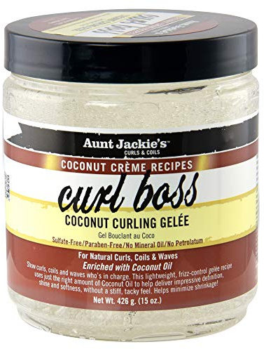 Aunt Jackie's - Gel Rizador Coco Curl Boss - Define y Mantiene Rizos - Respeta la Fibra Capilar - 426 g