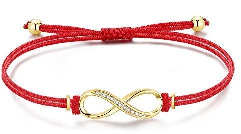 Jrêveinfini Unendlichkeit Armband Silber 925 Damen Mädchen, Personalisierte Geschenke für Frauen Mama Mädchen mit Geschenkbox, Verstellbar 14+9 cm