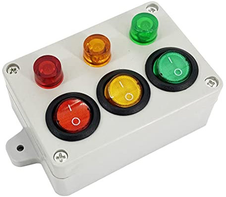 POXIAO Busy Board Montessori Spielzeug, Tricolor Lichtschalter Spielzeug, Stressabbau Besondere Bedürfnisse Auspacken Stressabbau für Kinder Erwachsene