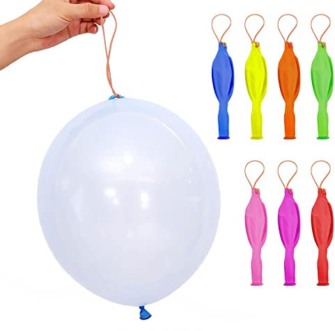 30 Perforated Balloons for Children, Ideal for Party Birthday Outdoor | 13 Super Thick Balloon with Rubber Band