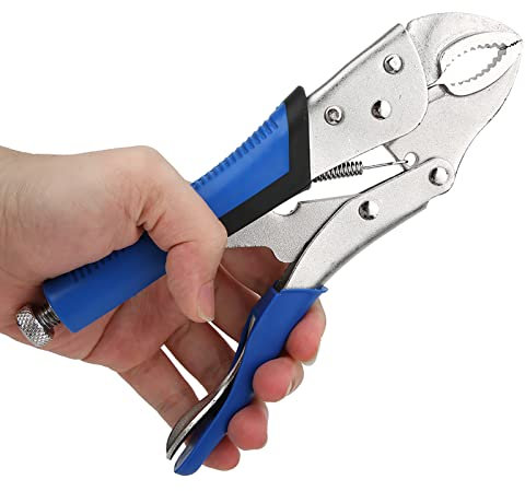 Alicates De Bloqueo, Alicates De Bloqueo De Agarre De Mordaza Curva De 10 Pulgadas Alicates De Agarre De Llave De Bloqueo Alicates De Tornillo Alicates De Soldadura Herramienta De Sujeción De Soldadur