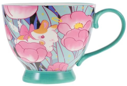 VINTORKY Tasse à Café Céramique Avec Manche Design Élégant Et Décoratif Idéale Pour Café Le Thé Lait Parfaite Pour Usage Quotidien